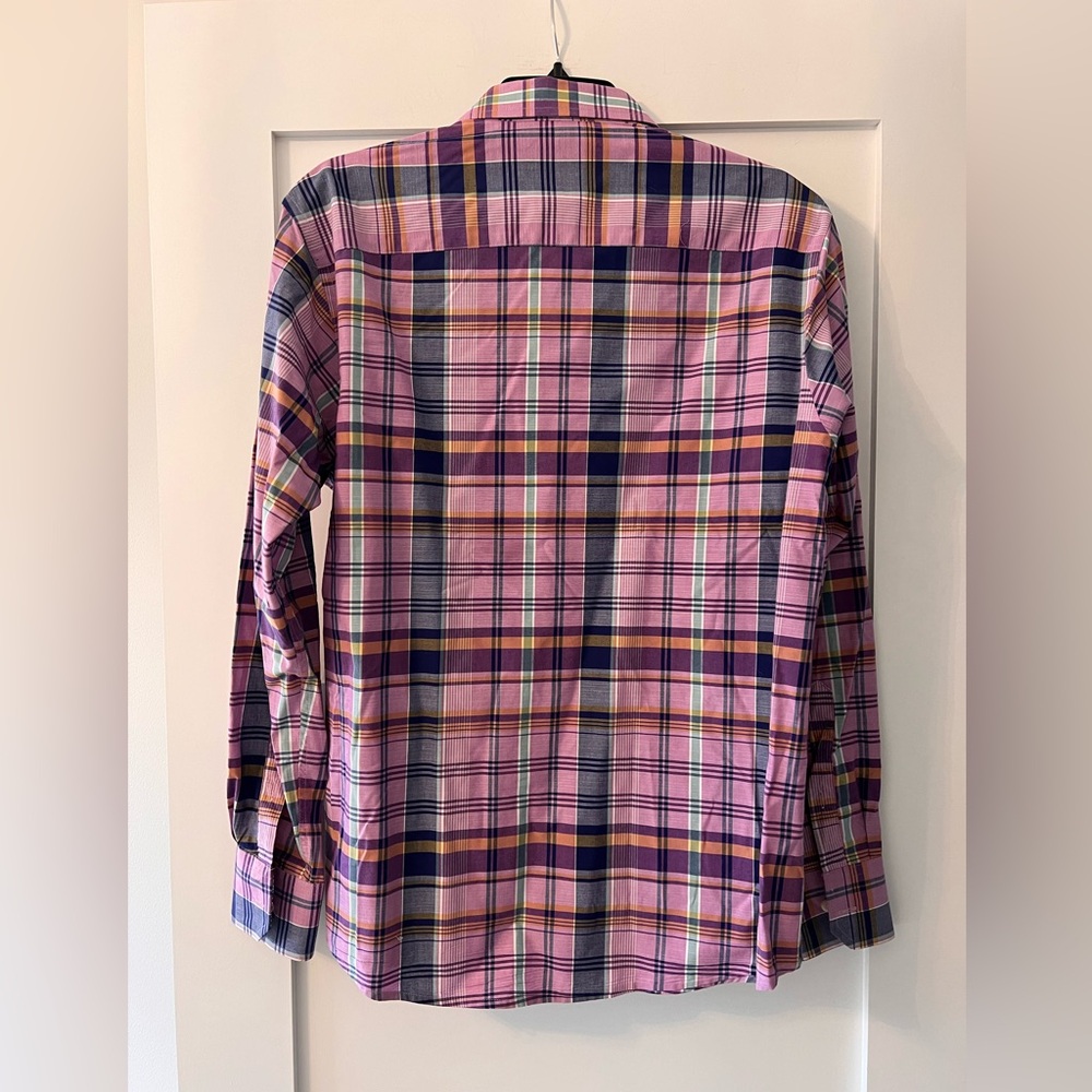 Tallia Men's Plaid Shirt Size M 15.5 - Picture 2 of 7